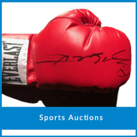 Sports Auctions signed boxing glove