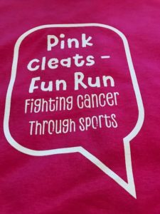 pink cleats t-shirt
