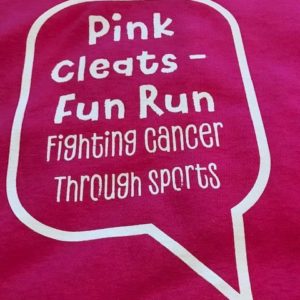 pink cleats t-shirt